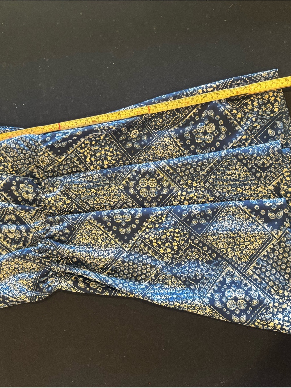 French Grey Blue Printed Midi Dress - Picture 2 of 10